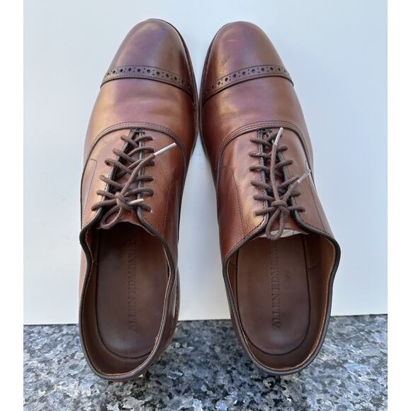 Allen Edmonds Strand Cap Toe Oxford Dress Leather Shoes Brown Men's Size 13 - Picture 1 of 14